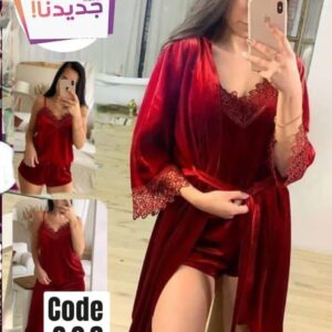 بيجامه اربع قطع تطريز للعرايس